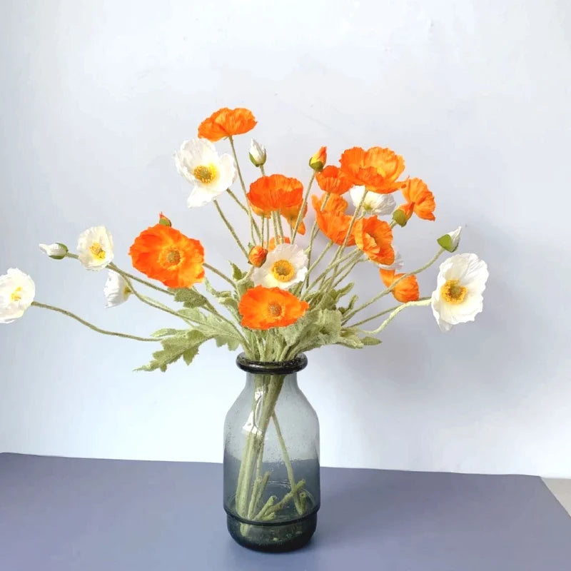 Fleurs de pavot artificielles – Bouquet décoratif élégant