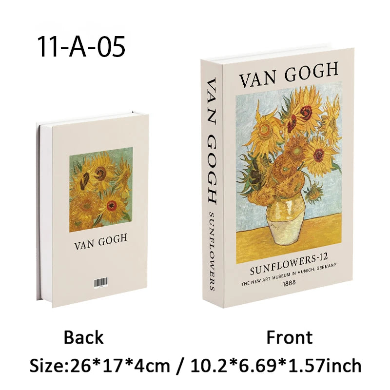 Faux livre décoratif avec boîte de rangement de luxe