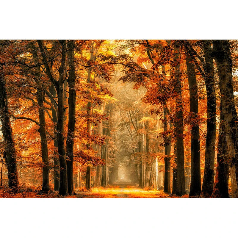 Affiches Décoratives d’Automne – Paysages, Citrouilles & Feuilles Dorées