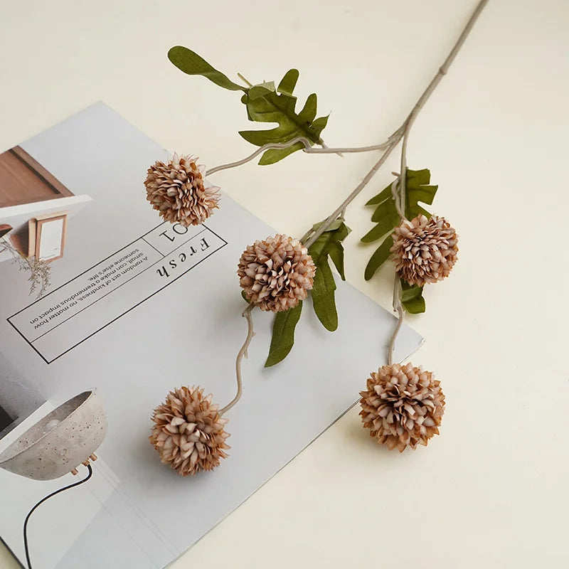 Fleurs de chrysanthème artificielles – Décoration élégante