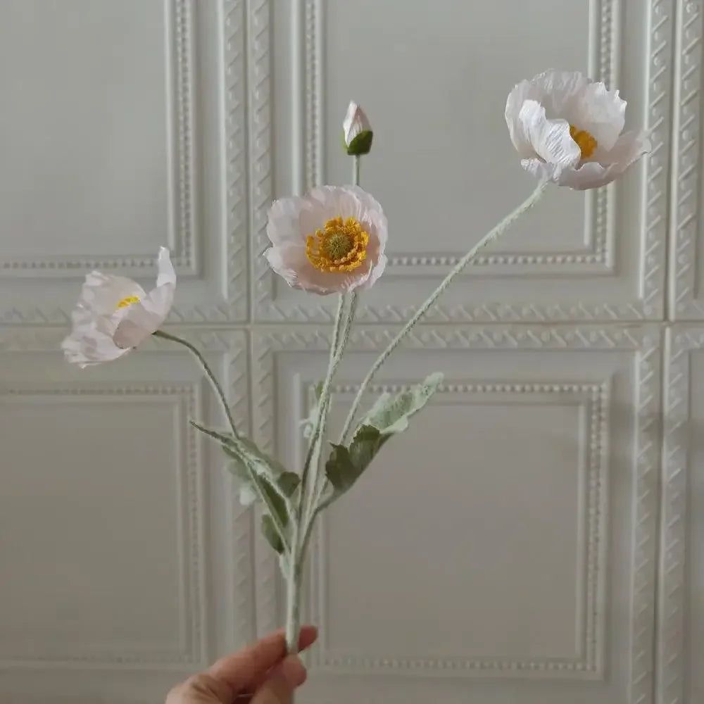 Fleurs de pavot artificielles – Bouquet décoratif élégant