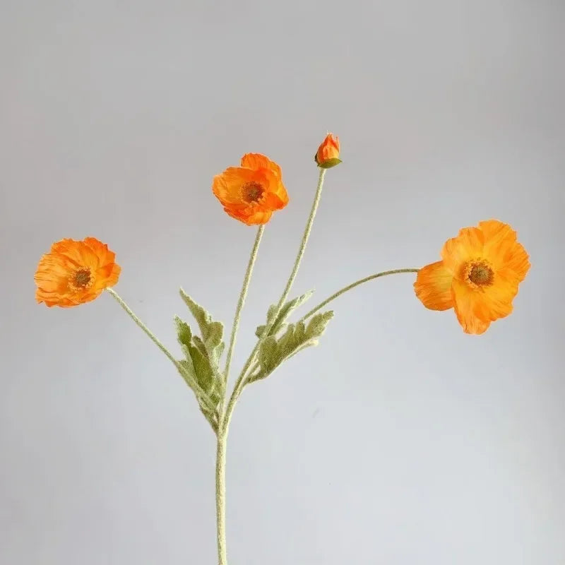Fleurs de pavot artificielles – Bouquet décoratif élégant