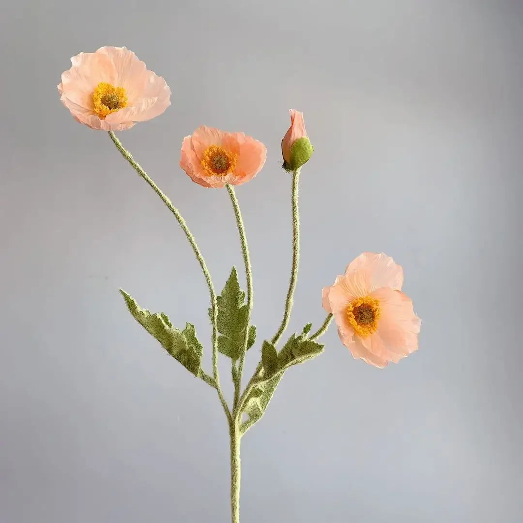 Fleurs de pavot artificielles – Bouquet décoratif élégant