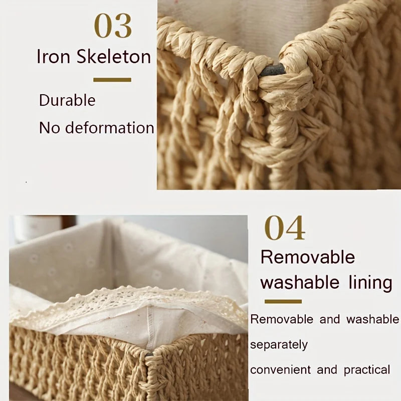 Petit panier tressé décoratif