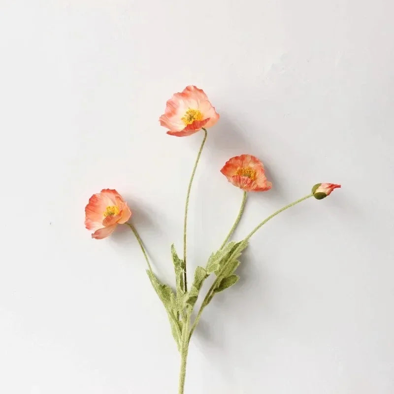 Fleurs de pavot artificielles – Bouquet décoratif élégant