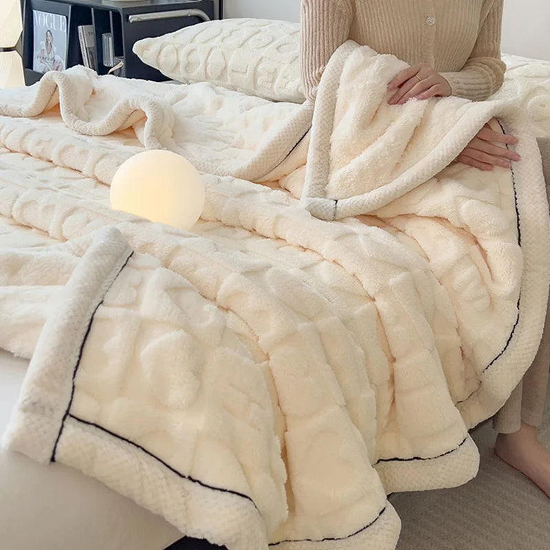 Plaid Doux Double Face – Confort & Élégance