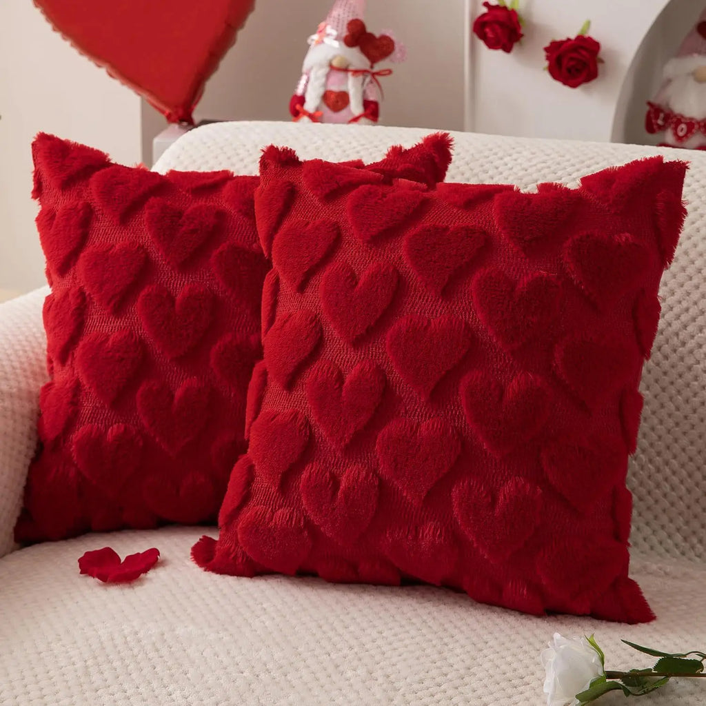 Housse de coussin de Noël en relief 45 × 45 cm