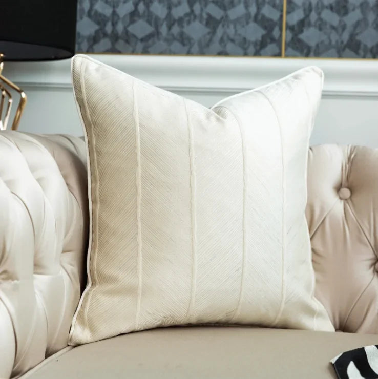 Housse de Coussin Jacquard Luxe – 30×50, 45×45 & 50×50 cm