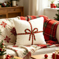 Housse de coussin de Noël en peluche 45 × 45 cm