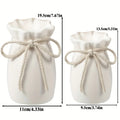 Vase décoratif en plastique bohème avec corde effet céramique