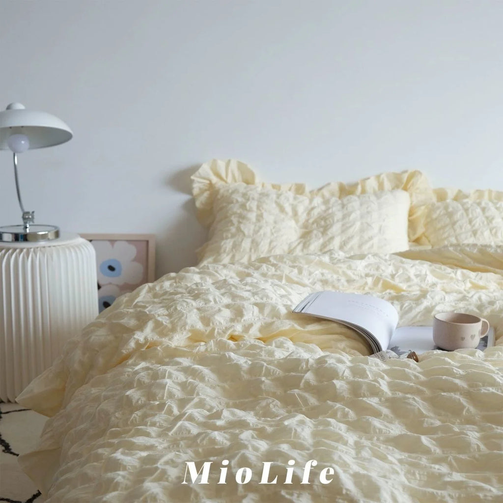 Parure de lit Nuage Bleu – Douce & Élégante