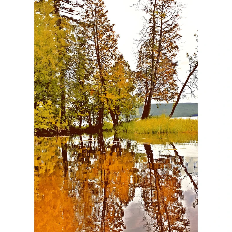 Affiches Décoratives d’Automne – Paysages, Citrouilles & Feuilles Dorées