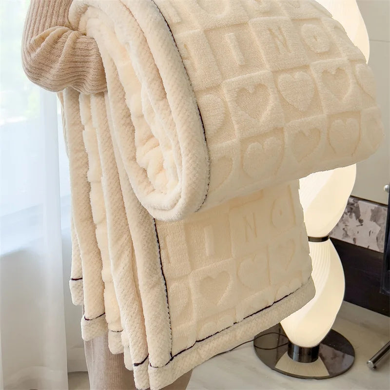 Plaid Doux Double Face – Confort & Élégance
