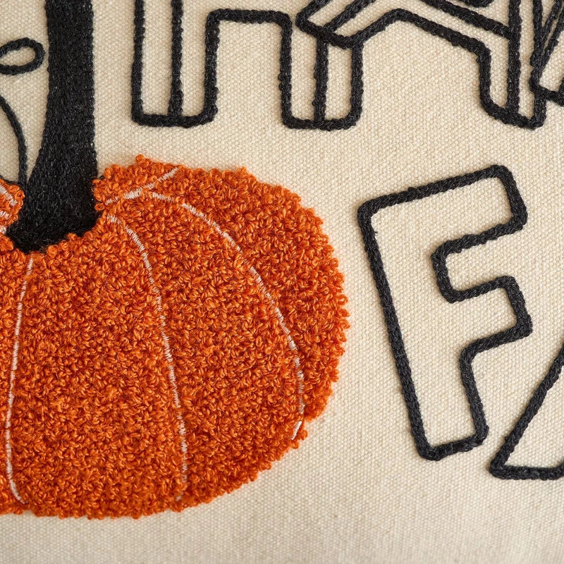 Housse de Coussin Citrouille – Collection Automne 🍂🎃