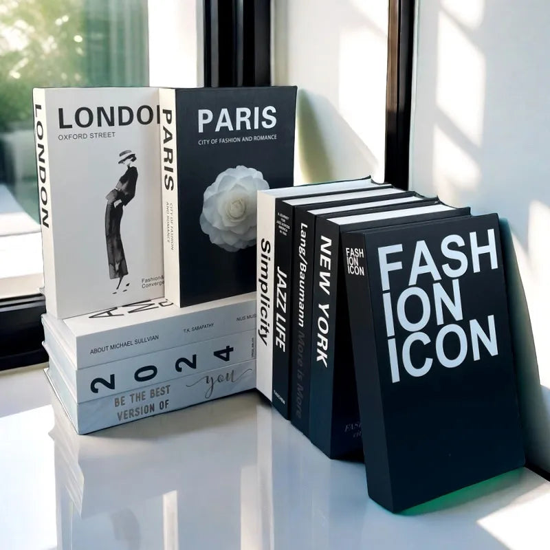 Faux livre décoratif avec boîte de rangement de luxe