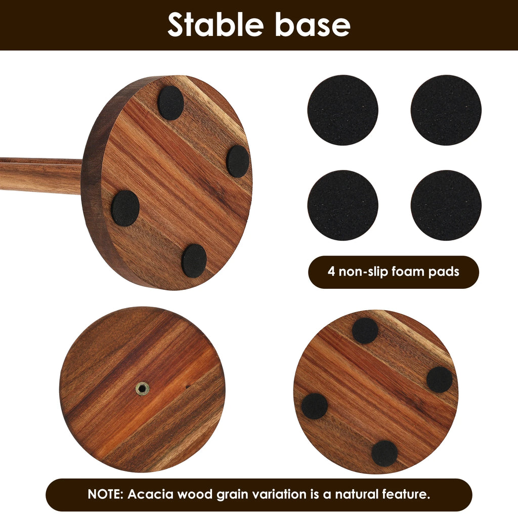 Porte Essuie-Tout en Bois – Support Élégant et Stable pour Cuisine