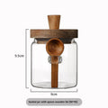 Bocal Hermétique en Verre avec Cuillère et Couvercle en Bois