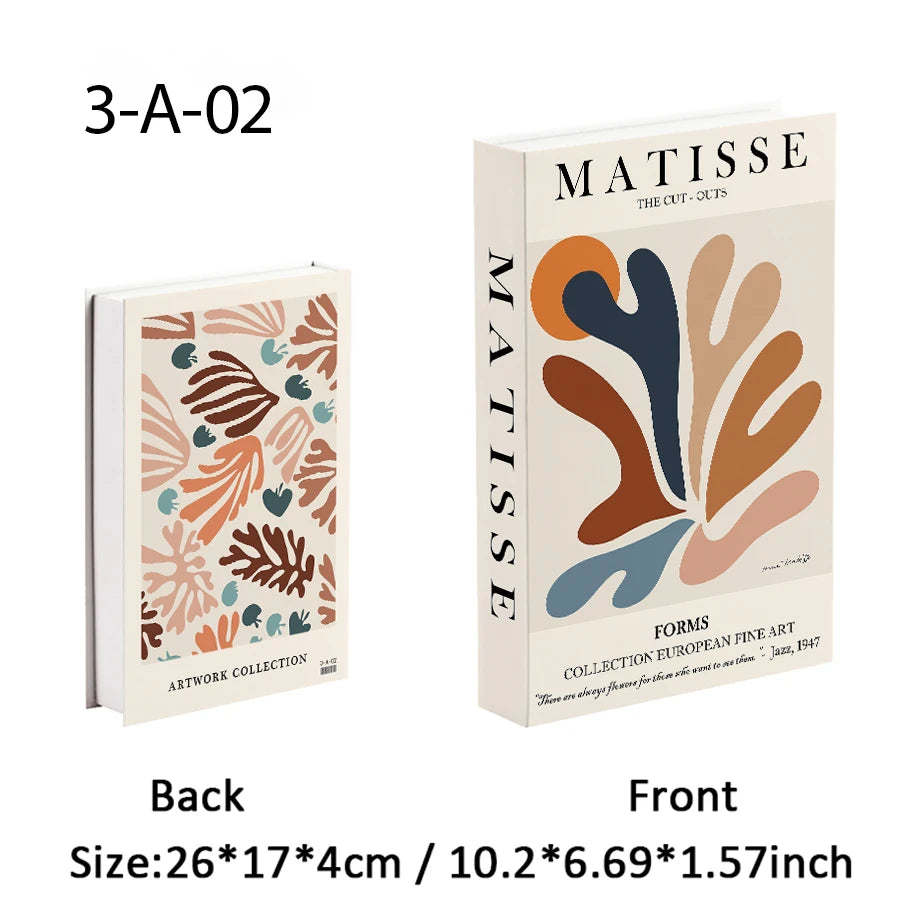 Faux livre décoratif avec boîte de rangement de luxe