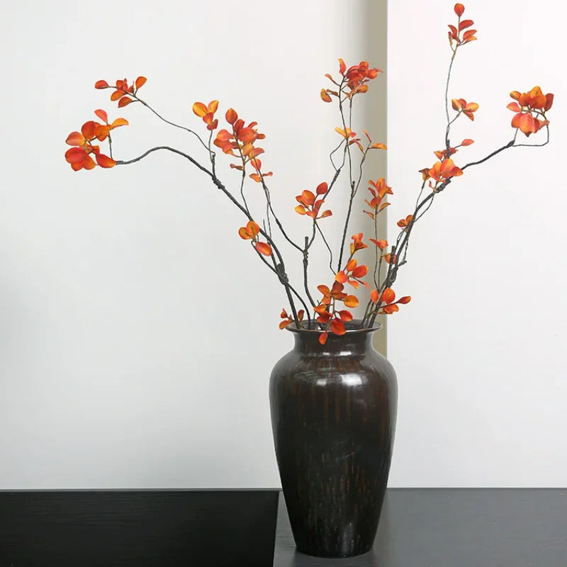 3 Branches d’Érable Artificielles – Décoration d’Automne 🍁