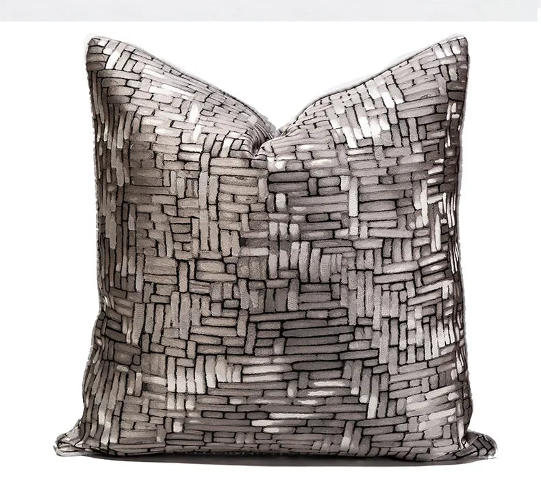 Housse de Coussin Jacquard Luxe – 30×50, 45×45 & 50×50 cm