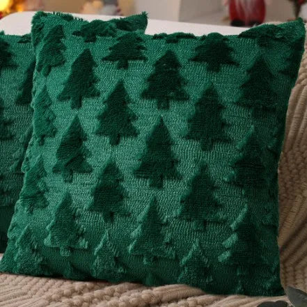 Housse de coussin de Noël en relief 45 × 45 cm
