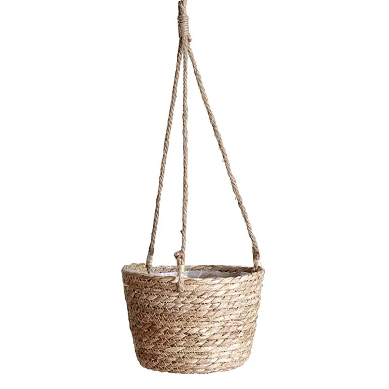 Panier suspendu pour plante en jute 🌿