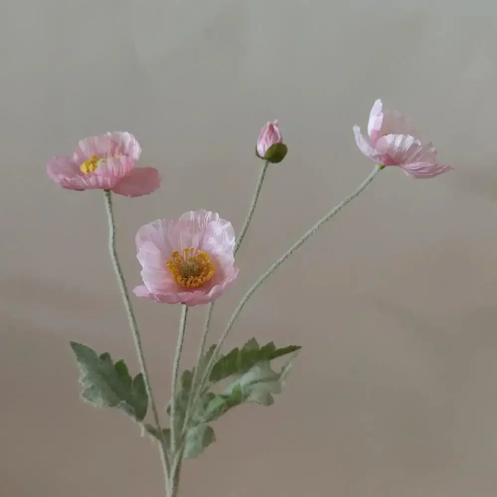 Fleurs de pavot artificielles – Bouquet décoratif élégant