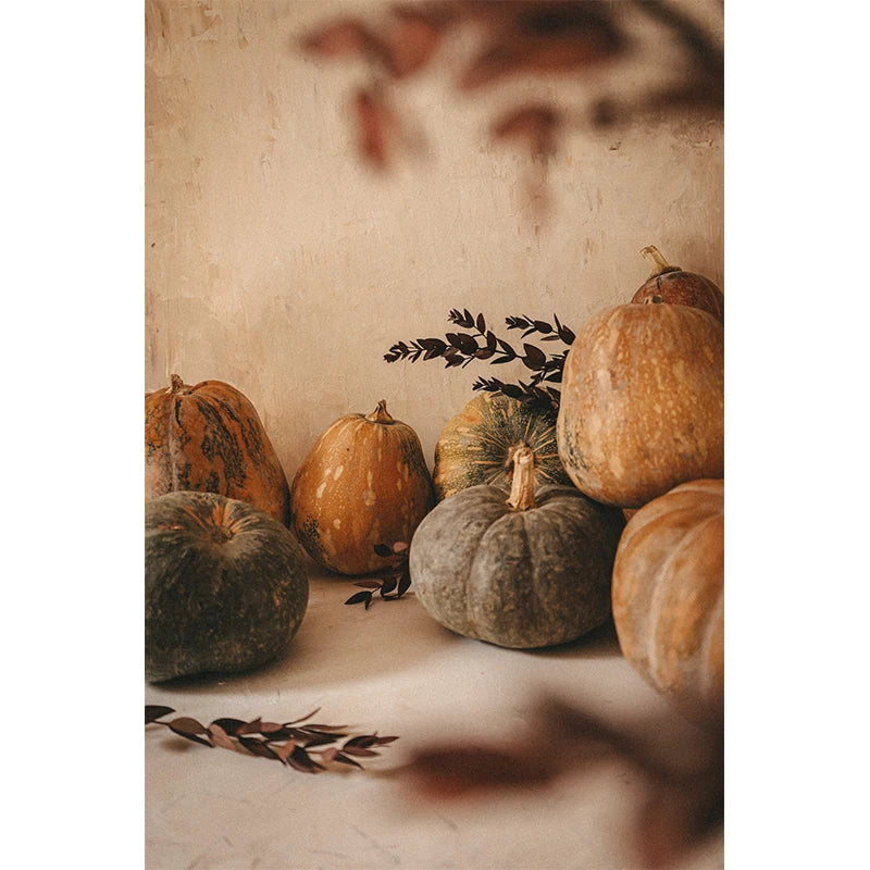 Affiches Décoratives d’Automne – Paysages, Citrouilles & Feuilles Dorées