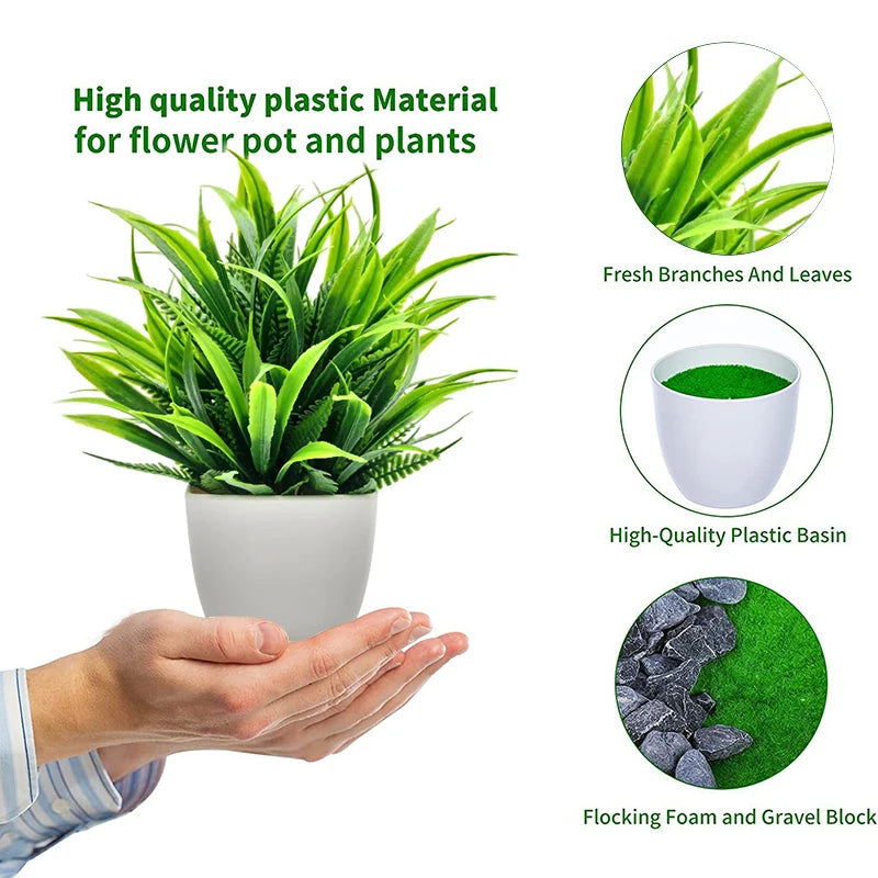 Plante Artificielle Décorative en Pot – Élégance Naturelle pour la Maison