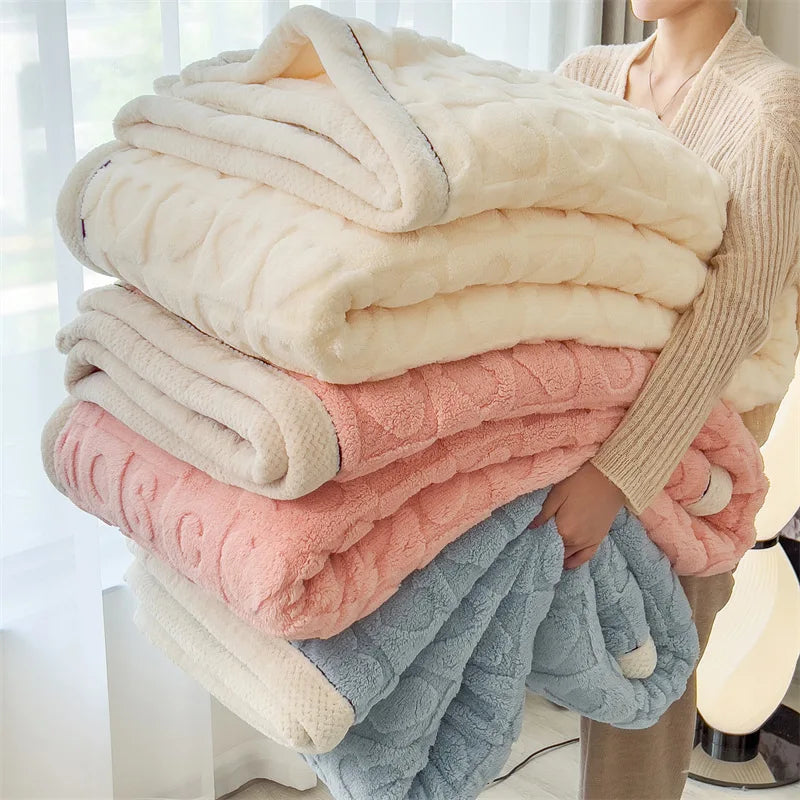 Plaid Doux Double Face – Confort & Élégance