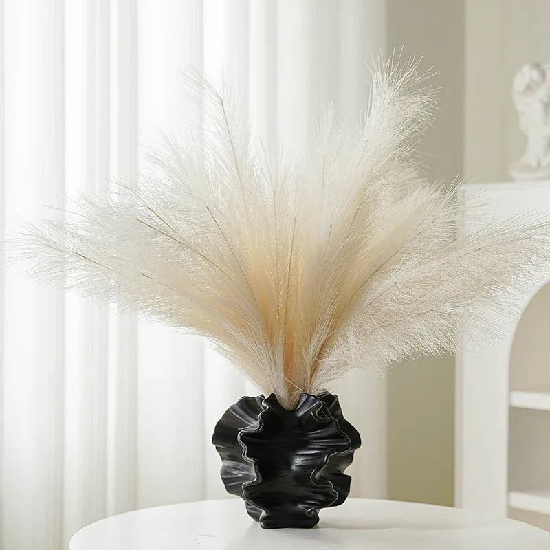 Vase en céramique ondulé – Style nordique