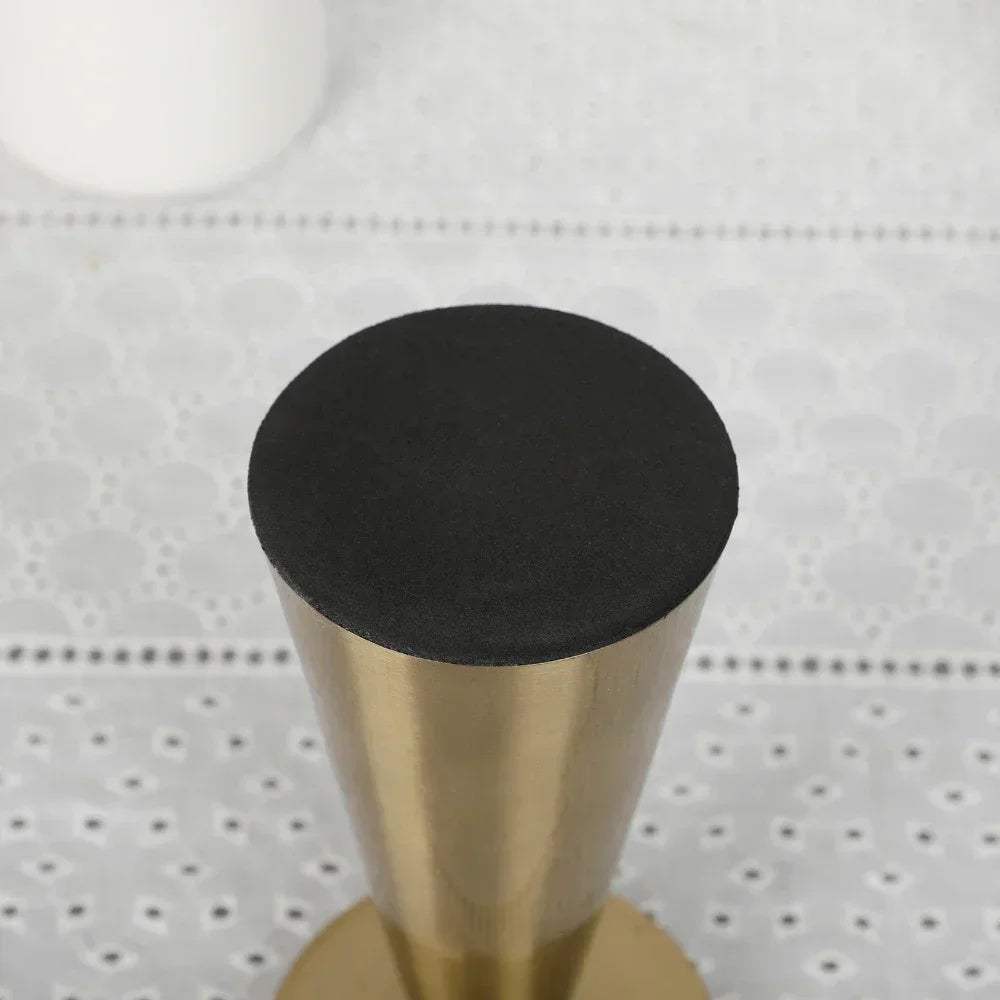 Lot de 3 Bougeoirs Dorés en Métal – Décoration Élégante et Moderne