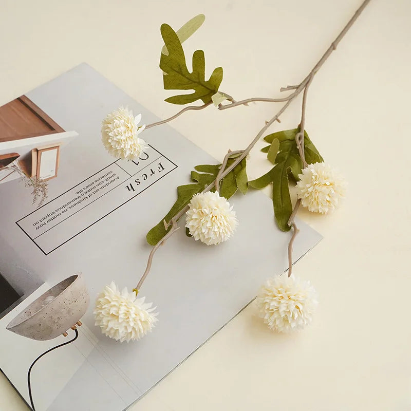 Fleurs de chrysanthème artificielles – Décoration élégante