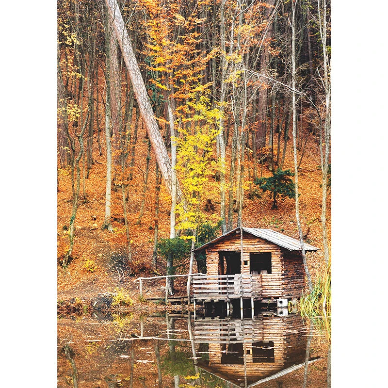 Affiches Décoratives d’Automne – Paysages, Citrouilles & Feuilles Dorées