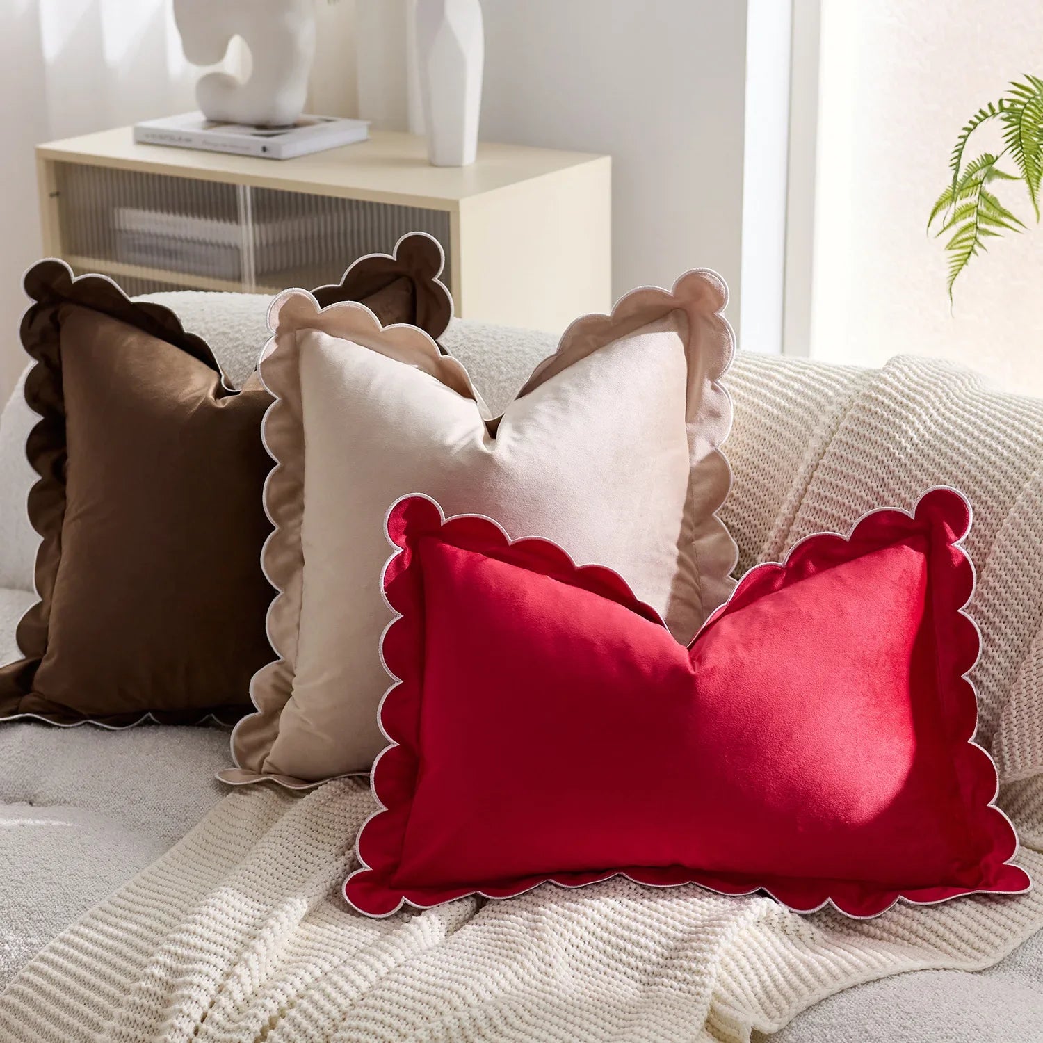 Housse de Coussin Velours – 30×50 cm & 45×45 cm