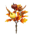 Bouquet d’Automne Artificiel – Citrouilles, Fleurs & Feuilles 🍂🎃