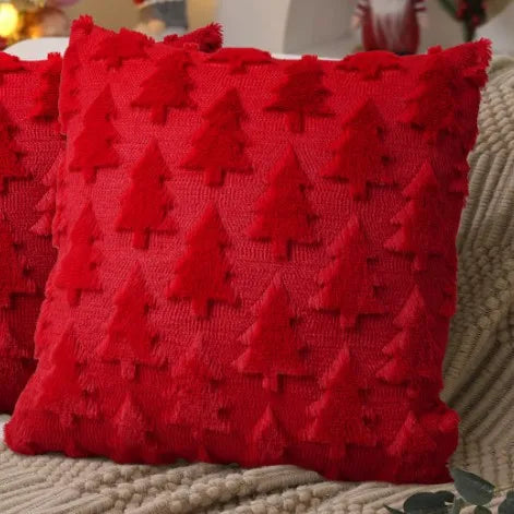 Housse de coussin de Noël en relief 45 × 45 cm