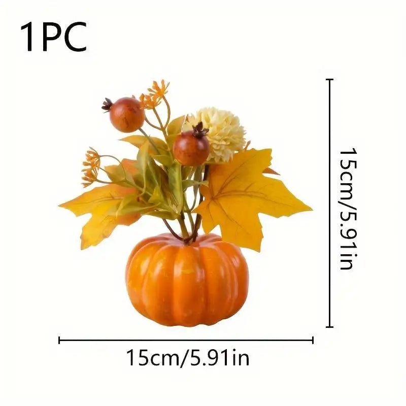 Composition Florale Citrouille – Décoration d’Automne 🎃🍁