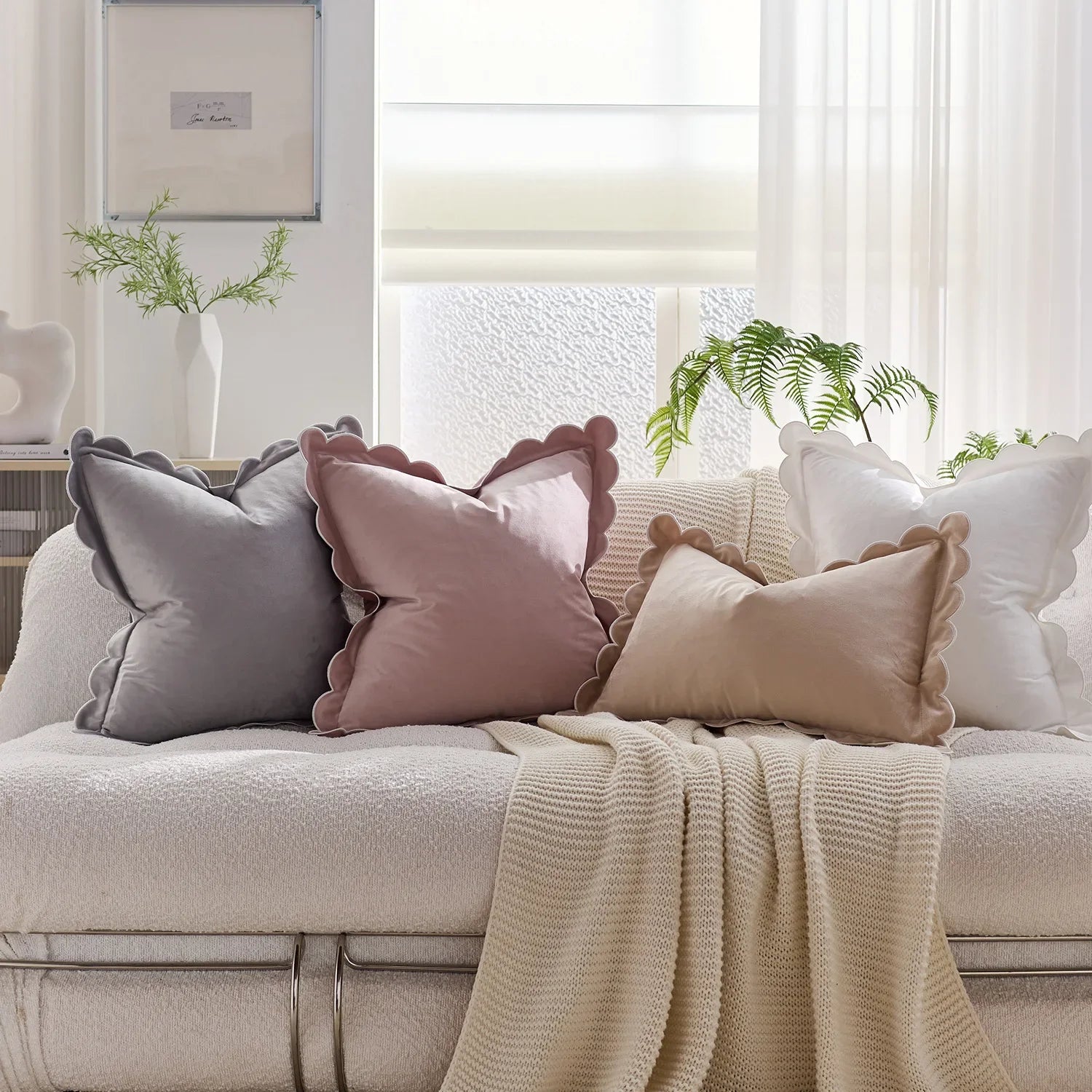 Housse de Coussin Velours – 30×50 cm & 45×45 cm