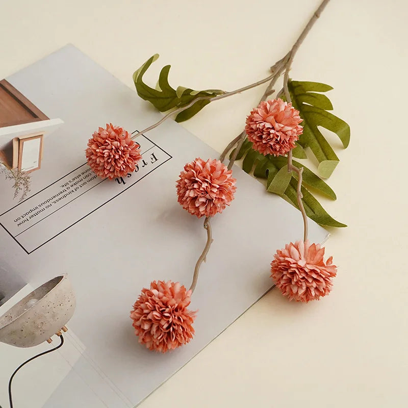 Fleurs de chrysanthème artificielles – Décoration élégante