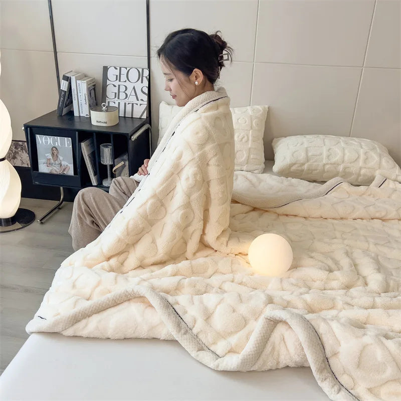 Plaid Doux Double Face – Confort & Élégance