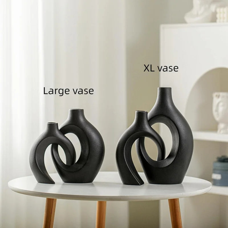 Vase décoratif moderne effet céramique
