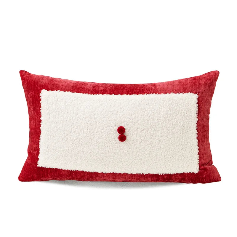 Housse de coussin de Noël brodée