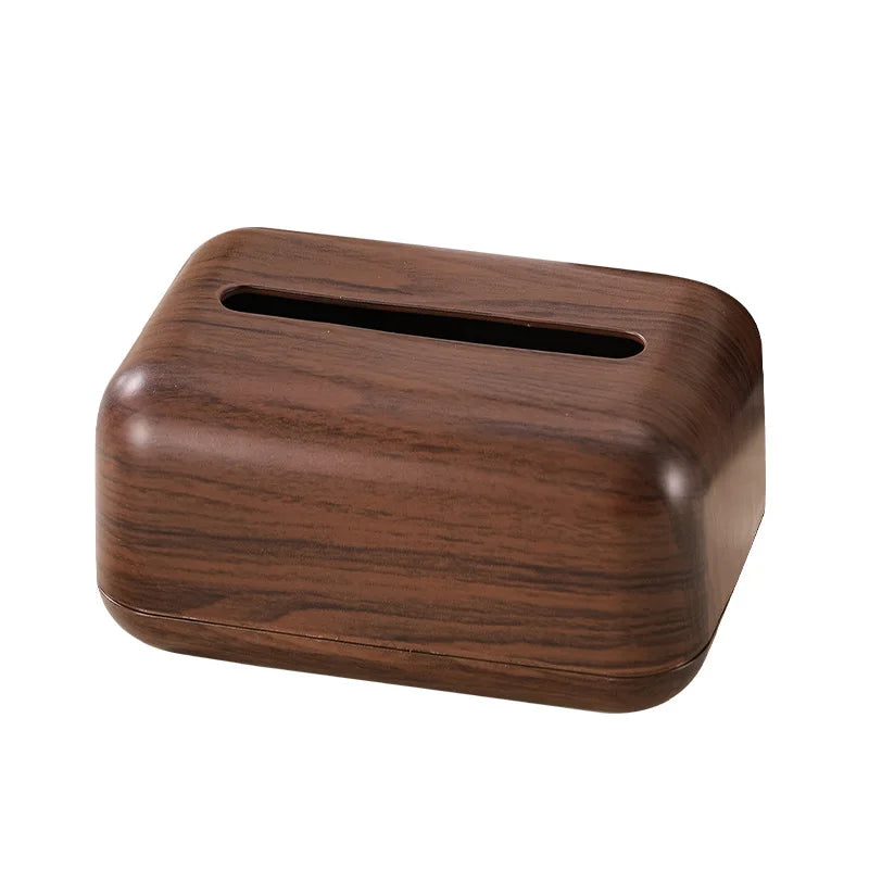 Boîte à mouchoirs effet bois – Élégante & naturelle