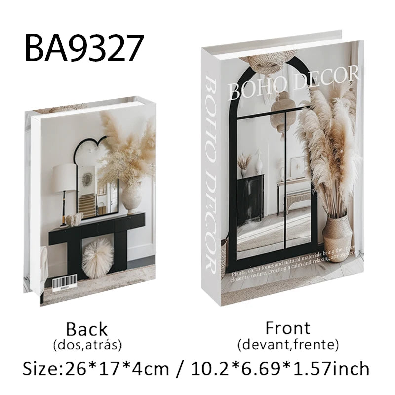 Faux livre décoratif avec boîte de rangement de luxe