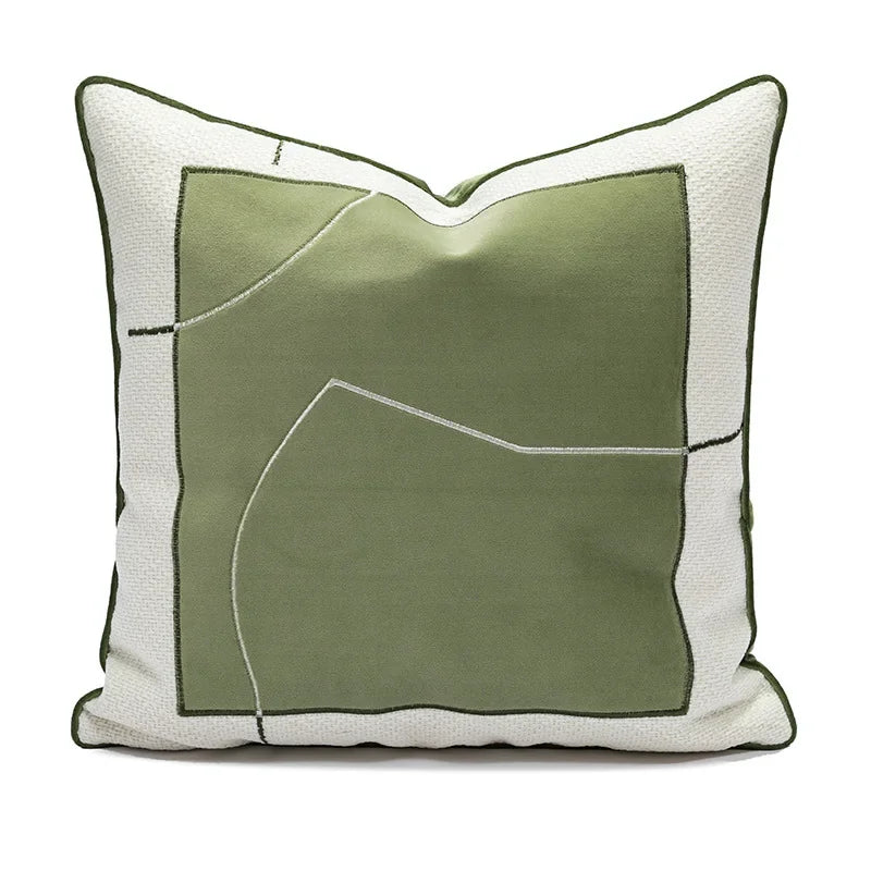 Housse de Coussin Velours Côtelé – Style Moderne