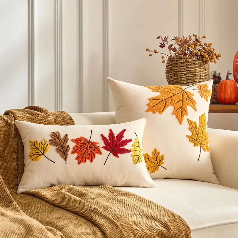 Housse de Coussin Citrouille – Collection Automne 🍂🎃