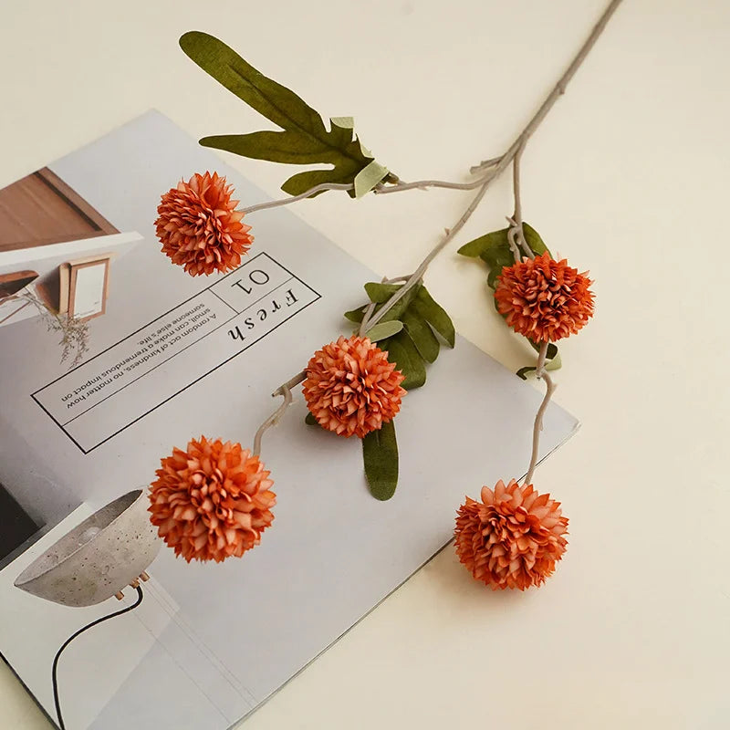 Fleurs de chrysanthème artificielles – Décoration élégante