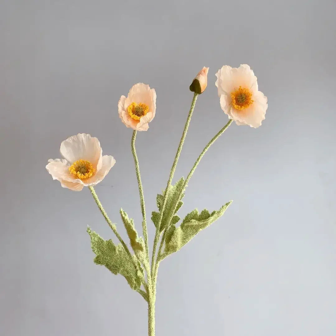 Fleurs de pavot artificielles – Bouquet décoratif élégant
