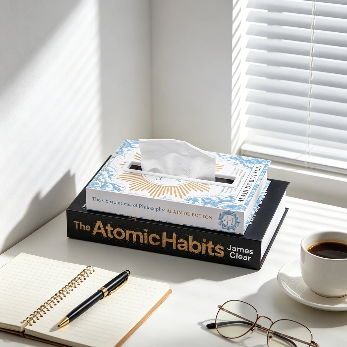 Boîte à mouchoirs effet livre 🤎
